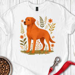 Fox Red Labrador T Shirt Gift For Dog Lover