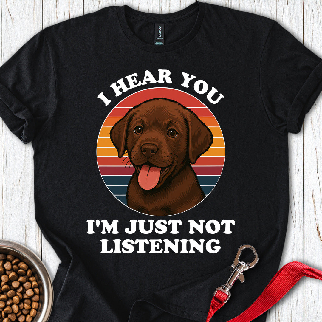 Funny Chocolate Labrador Puppy T Shirt Gift For Dog Lover
