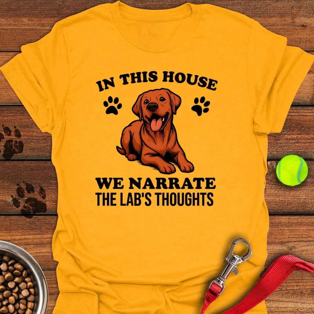 Fox Red Labrador Narrate T Shirt Gift For Dog Lover