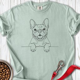 French Bulldog Lineart Premium Tee Gift For Dog Lover