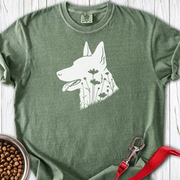 Dutch Shepherd Flowers Premium Tee Gift For Dog Lover