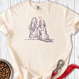 English Setter Hug Premium Tee Gift For Dog Lover