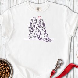 English Setter Hug Premium Tee Gift For Dog Lover