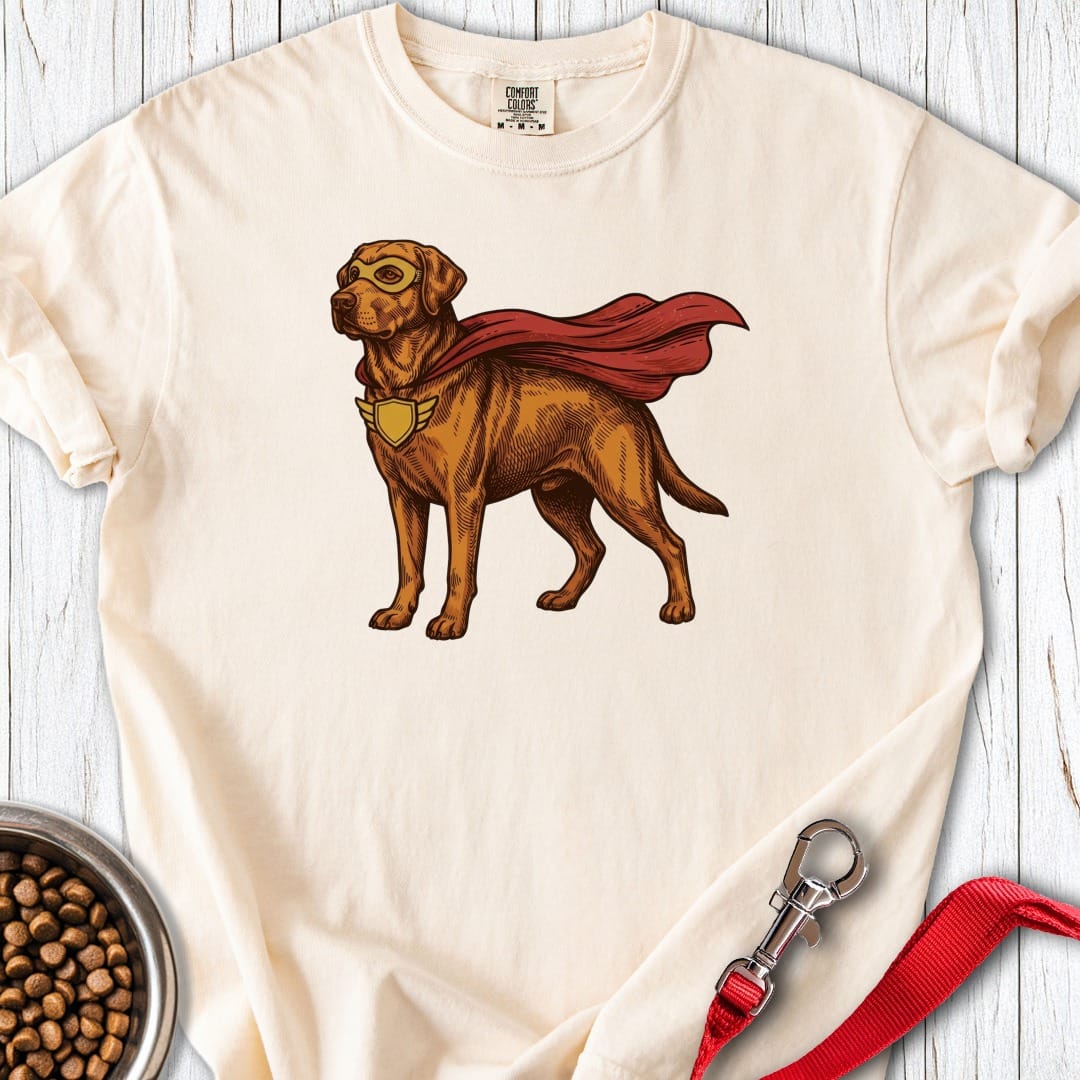 Fox Red Labrador Superhero Premium Tee Gift For Dog Lover