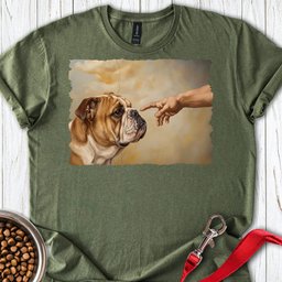 English Bulldog Creation T Shirt Gift For Dog Lover