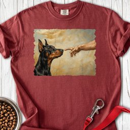 God Creates Doberman Pinscher Premium Tee Gift For Dog Lover