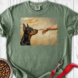 God Creates Doberman Pinscher Premium Tee Gift For Dog Lover