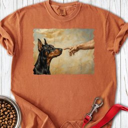 God Creates Doberman Pinscher Premium Tee Gift For Dog Lover