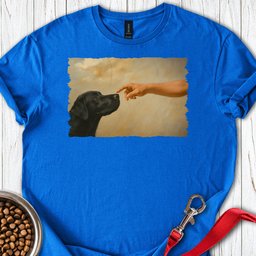 God Creates Black Lab T Shirt Gift For Dog Lover