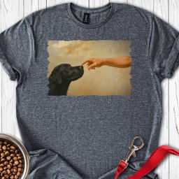 God Creates Black Lab T Shirt Gift For Dog Lover