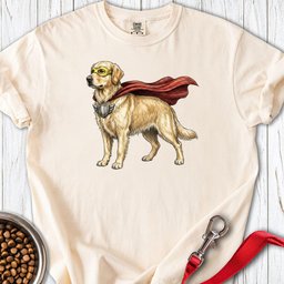 Golden Retriever Superhero Premium Tee Gift For Dog Lover