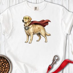 Golden Retriever Superhero Premium Tee Gift For Dog Lover