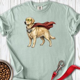 Golden Retriever Superhero Premium Tee Gift For Dog Lover