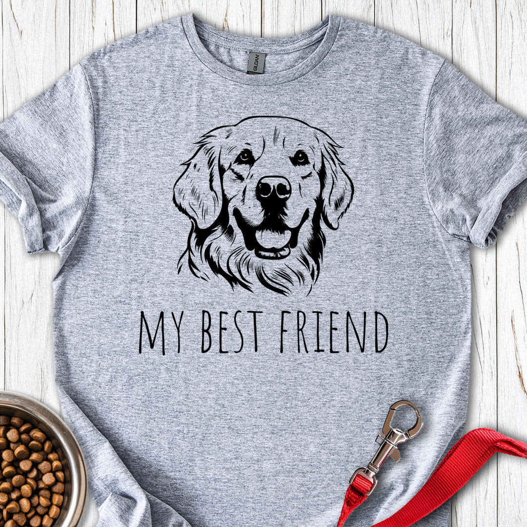 Golden Retriever Best Friend T Shirt Gift For Dog Lover