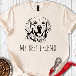 Golden Retriever Best Friend T Shirt Gift For Dog Lover