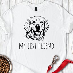 Golden Retriever Best Friend T Shirt Gift For Dog Lover