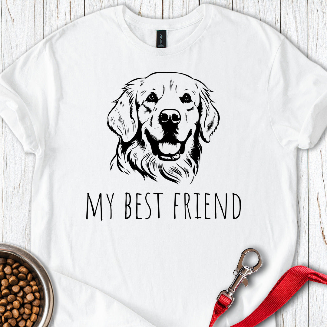 Golden Retriever Best Friend T Shirt Gift For Dog Lover