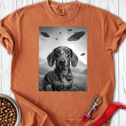 Dachshund Ufo Premium Tee Gift For Dog Lover