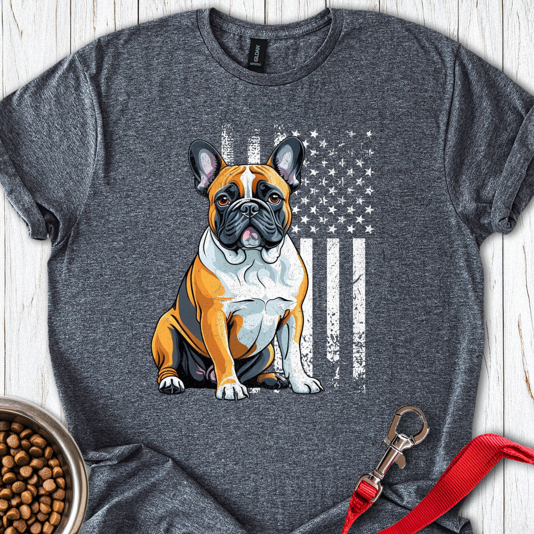 French Bulldog USA T Shirt Gift For Dog Lover