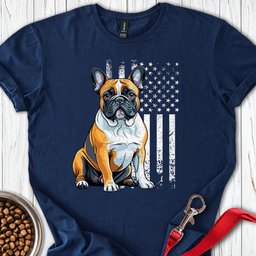 French Bulldog USA T Shirt Gift For Dog Lover