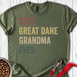 Great Dane Grandma T Shirt Gift For Grandma