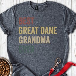 Great Dane Grandma T Shirt Gift For Grandma