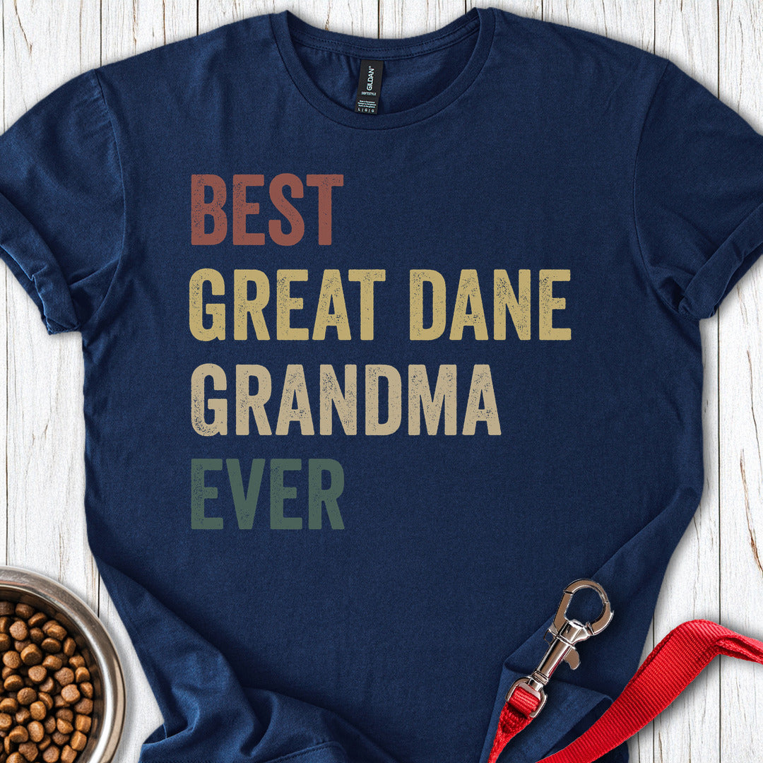 Great Dane Grandma T Shirt Gift For Grandma