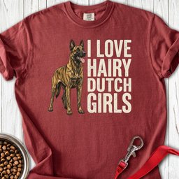 Hairy Dutch Shepherd Premium Tee Gift For Dog Lover