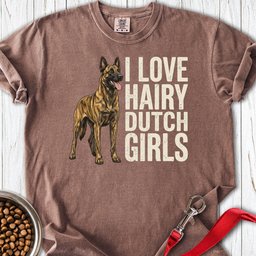 Hairy Dutch Shepherd Premium Tee Gift For Dog Lover