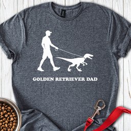 Golden Retriever Dad T Shirt Gift For Dad