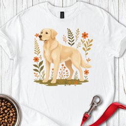 Golden Retriever Flower Boho T Shirt Gift For Dog Lover