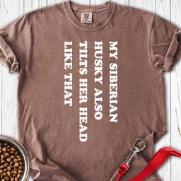 Husky Tilt Her Head Premium Tee Gift For Dog Lover