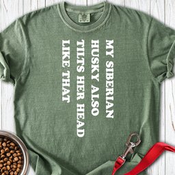 Husky Tilt Her Head Premium Tee Gift For Dog Lover