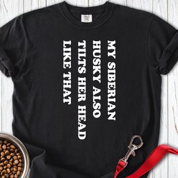 Husky Tilt Her Head Premium Tee Gift For Dog Lover