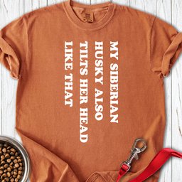 Husky Tilt Her Head Premium Tee Gift For Dog Lover