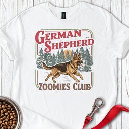 German Shepherd Zoomies T Shirt Gift For Dog Lover