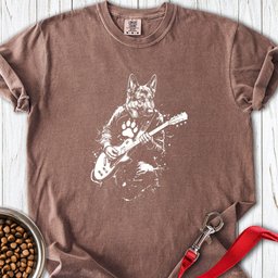 German Shepherd Guitar Premium Tee Gift For Dog Lover