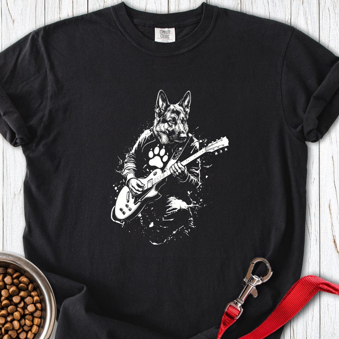 German Shepherd Guitar Premium Tee Gift For Dog Lover