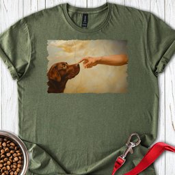 God Creates Chocolate Labrador T Shirt Gift For Dog Lover
