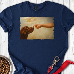 God Creates Chocolate Labrador T Shirt Gift For Dog Lover