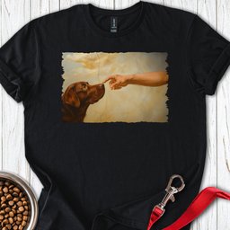 God Creates Chocolate Labrador T Shirt Gift For Dog Lover
