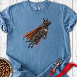 Dutch Shepherd Superhero Premium Tee Gift For Dog Lover