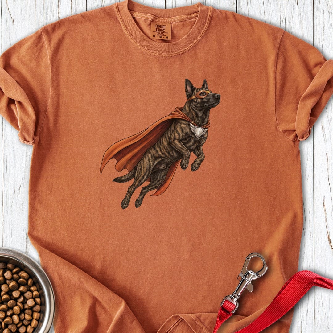Dutch Shepherd Superhero Premium Tee Gift For Dog Lover