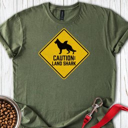 German Shepherd Landshark T Shirt Gift For Dog Lover