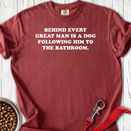 Great Man Dog Bathroom Premium Tee Gift For Dog Lover