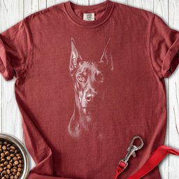 Doberman Engraved Premium Tee Gift For Dog Lover