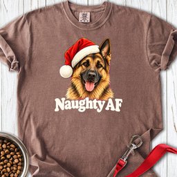 German Shepherd Christmas Naughty Premium Tee Gift For Dog Lover