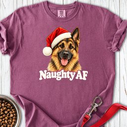 German Shepherd Christmas Naughty Premium Tee Gift For Dog Lover