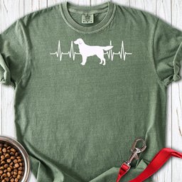 Flat Coated Retriever Heartbeat Premium Tee Gift For Dog Lover