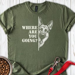 German Shepherd Following T Shirt Gift For Dog Lover